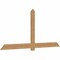 Ekena Millwork Eugene Smooth Timber Gable Bracket, Western Red Cedar, 96"W x 44"H x 1 1/2"D x 5 1/2"F, 11/12 Pitch GBW096X44X0206EUG00SWR - alternate 2